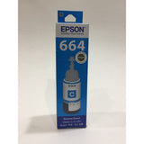 EPSON T664 GENUINE INK BOTTLE 70 ml. GENIUNE INKS FOR EPSON PRINTERS