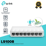 TP-Link LS1008 8-Port 10/100Mbps Desktop Network Switch | 8 Port Ethernet Switch