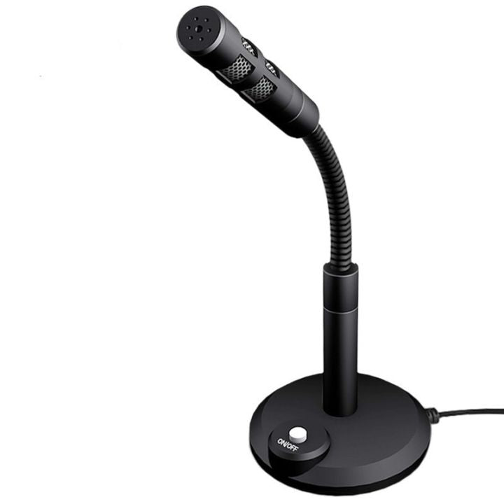 3.5mm/USB Microphone with Noise Cancellation Adjustable Wired Condenser External Microphones