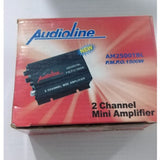 AUDIOLINE AM2500TBL 1500W 2 CHANNEL MINI AMPLIFIER (CLEARANCE SALE)